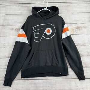 47 Brand NHL Philadelphia Flyers Hoodie Sweatshirt Adult XXL Gray